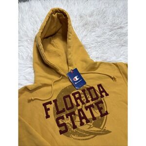 Champion Reverse Weave Hoodie FLORIDA STATE Collegiate Mens Large Sweatshirt New